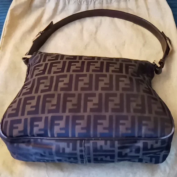 AUTHENTIC Vintage FENDI Zucca Handbag - Picture 3 of 16